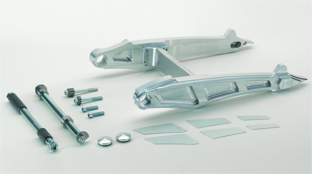 NLC Alu-Design Swingarm "Cut-Out" for V-Rod from year 2002-2017