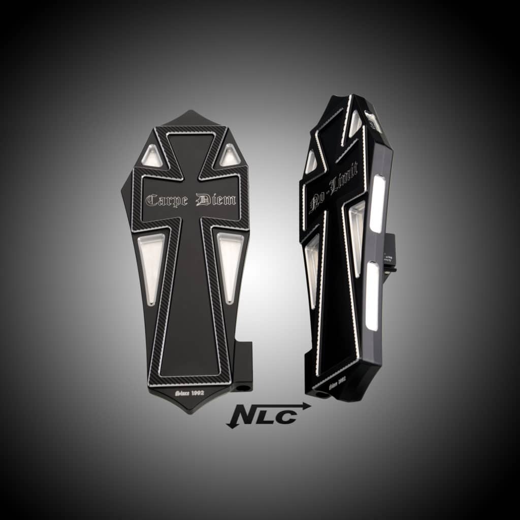 Z-51320     NLC Trittbretter "Gothic" für Softail und Touring Modelle