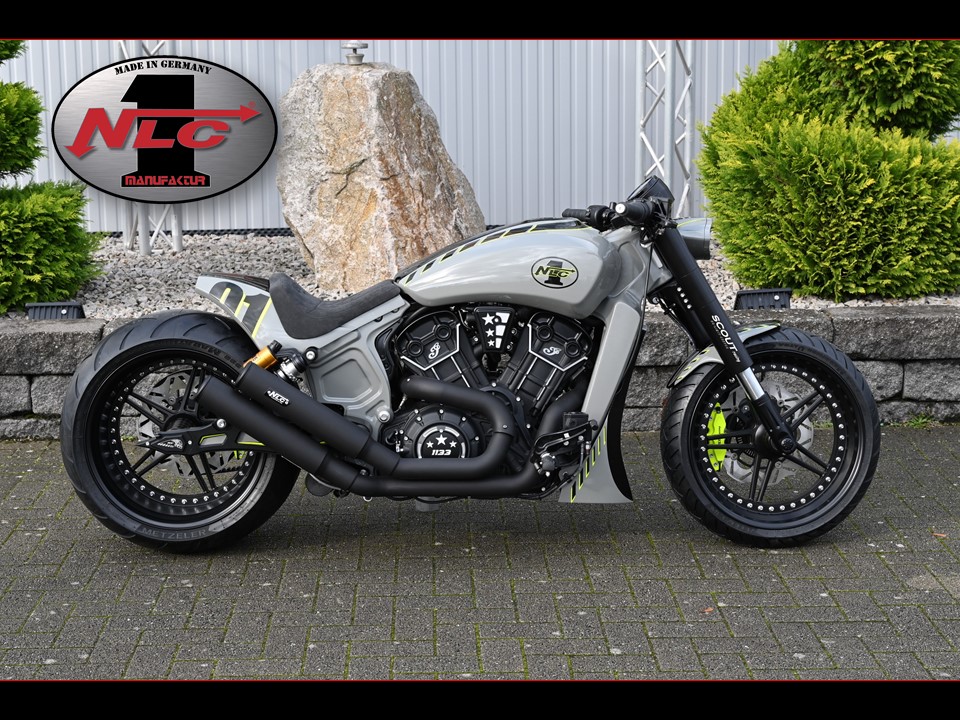 IS-5100 Exhaust system "Dragstyle" 2 in 2 Indian Scout