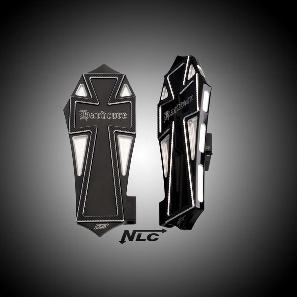 Z-51320     NLC Trittbretter "Gothic" für Softail und Touring Modelle